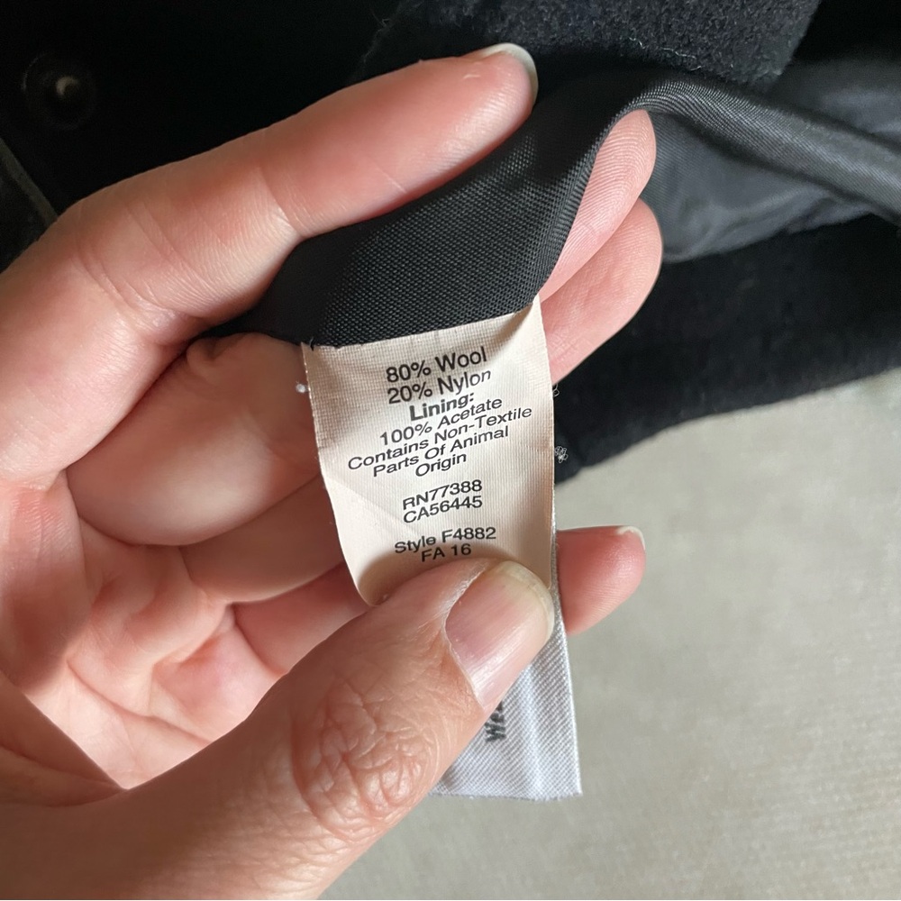 Madewell Black Cape Coat - Picture 4 of 6